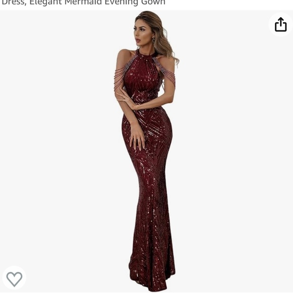 Red/ maroon Evening gown - Picture 1 of 7